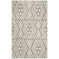 thumbnail image 1 of SAFAVIEH Micro-Loop Orlando Geometric Diamonds Area Rug, Grey/Ivory, 5' x 8', 1 of 4