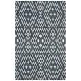 thumbnail image 1 of SAFAVIEH Micro-Loop Orlando Geometric Diamonds Area Rug, Navy/Blue, 4' x 6', 1 of 4