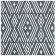 thumbnail image 1 of SAFAVIEH Micro-Loop Orlando Geometric Area Rug, Navy/Blue, 5' x 5' Square, 1 of 10