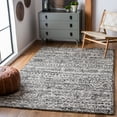 thumbnail image 1 of SAFAVIEH Micro-Loop Peronel Abstract Striped Wool Area Rug, Ivory/Black, 2'6" x 4', 1 of 9
