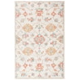 thumbnail image 1 of SAFAVIEH Micro-Loop Raschelle Floral Vines Wool Area Rug, Silver/Red, 5' x 8', 1 of 4