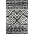 thumbnail image 1 of SAFAVIEH Micro-Loop Regis Geometric Area Rug, Black/Grey, 5' x 5' Square, 1 of 8