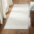 thumbnail image 1 of SAFAVIEH Micro-Loop Regis Geometric Aztec Wool Runner Rug, Ivory/Grey, 2'3" x 7', 1 of 7