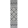 thumbnail image 1 of SAFAVIEH Micro-Loop Regis Geometric Runner Rug, Black/Ivory, 2'3" x 9', 1 of 8