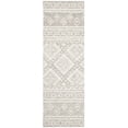thumbnail image 1 of SAFAVIEH Micro-Loop Regis Geometric Runner Rug, Dark Grey/Ivory, 2'3" x 5', 1 of 8