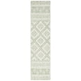 thumbnail image 1 of SAFAVIEH Micro-Loop Regis Geometric Runner Rug, Sage/Ivory, 2'3" x 9', 1 of 7