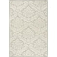 thumbnail image 1 of SAFAVIEH Micro-Loop Romain Damask Floral Wool Area Rug, Silver, 4' x 6', 1 of 2