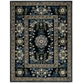 thumbnail image 1 of SAFAVIEH Micro-Loop Shanelle Floral Area Rug, Black/Green, 9' x 12', 1 of 8
