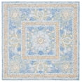 thumbnail image 1 of SAFAVIEH Micro-Loop Shanelle Floral Area Rug, Blue/Green, 5' x 5' Square, 1 of 8