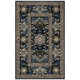 thumbnail image 1 of SAFAVIEH Micro-Loop Shanelle Floral Bordered Wool Area Rug, Black/Green, 4' x 6', 1 of 4