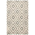thumbnail image 1 of SAFAVIEH Micro-Loop Steve Geometric Diamonds Wool Area Rug, Grey/Ivory, 2'6" x 4', 1 of 5