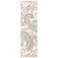 thumbnail image 1 of SAFAVIEH Micro-Loop Tendrils Leaves Runner Rug, Ivory/Rust, 2'3" x 8', 1 of 11