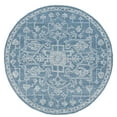 thumbnail image 1 of SAFAVIEH Micro-Loop Wesley Medallion Area Rug, Blue/Ivory, 6' x 6' Round, 1 of 8