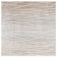thumbnail image 1 of SAFAVIEH Mila Anselmo Geometric Striped Polyester Area Rug, Beige/Gray, 6'7" x 6'7" Square, 1 of 8