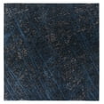 thumbnail image 1 of SAFAVIEH Mila Deforrest Distressed Polyester Area Rug, Dark Blue/Black, 6'7" x 6'7" Square, 1 of 11