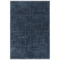 thumbnail image 1 of SAFAVIEH Mila Heidi Geometric Striped Polyester Area Rug, Blue/Black, 5'3" x 7'6", 1 of 11