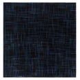 thumbnail image 1 of SAFAVIEH Mila Heidi Geometric Striped Polyester Area Rug, Dark Blue/Black, 6'7" x 6'7" Square, 1 of 9