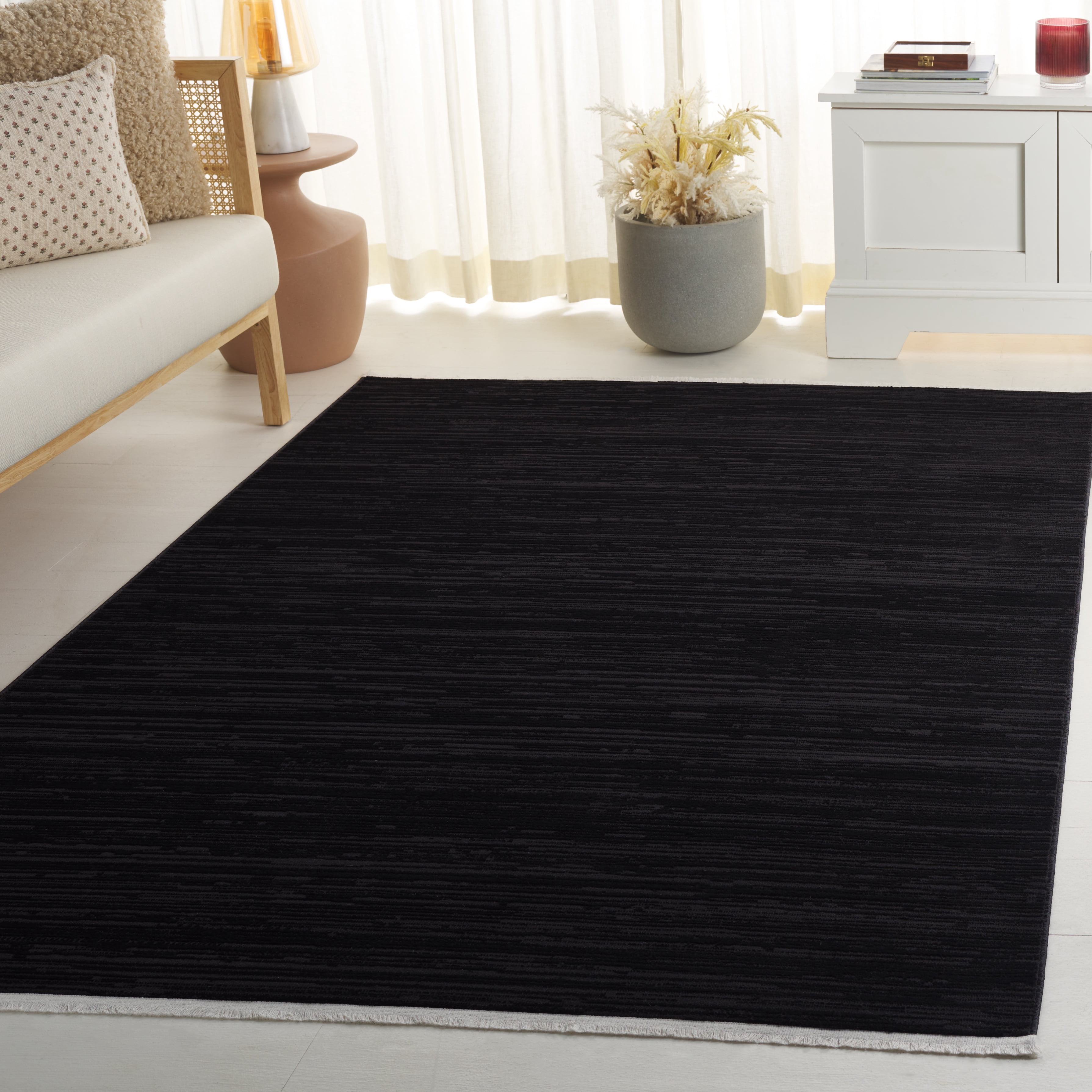 Safavieh Mila Johan Striped Area Rug, Beige/Black, 5'3" x 7'6"
