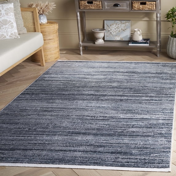 Safavieh Mila Mellony Distressed Polyester Area Rug, Blue/Ivory, 9' x 12'