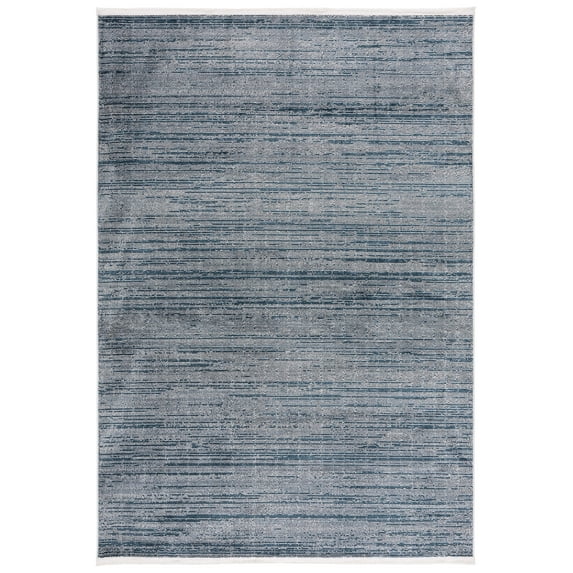 SAFAVIEH Mila Mellony Distressed Polyester Area Rug, Blue/Ivory, 9' x 12'