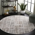 thumbnail image 1 of Safavieh Mila Mildred Distressed Polyester Area Rug, Beige/Ivory Gray, 6'7" x 6'7" Round, 1 of 10