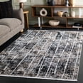 thumbnail image 1 of Safavieh Mila Mildred Distressed Polyester Area Rug, Brown/Black Ivory, 8' x 10', 1 of 10