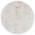 thumbnail image 1 of SAFAVIEH Mila Mildred Distressed Polyester Area Rug, Ivory/Beige, 6'7" x 6'7" Round, 1 of 7