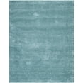 thumbnail image 1 of SAFAVIEH Milan Harlow Solid Plush Shag Area Rug, Aqua Blue, 11' x 16', 1 of 13