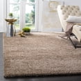 thumbnail image 1 of SAFAVIEH Milan Harlow Solid Plush Shag Area Rug, Dark Beige, 7' x 7' Square - Modern Design, Dark Beig, Non-Shedding & Easy Cleaning, Ultra Plush Thick Pile, Ideal for Living Room, Bedroom, 1 of 13