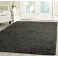 thumbnail image 1 of SAFAVIEH Milan Harlow Solid Plush Shag Area Rug, Dark Grey, 2' x 4' - Modern Design, Dark Grey, Non-Shedding & Easy Cleaning, Ultra Plush Thick Pile, Ideal for Living Room, Bedroom, Entryway, 1 of 10