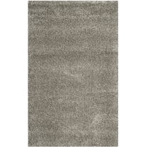 SAFAVIEH Milan Harlow Solid Plush Shag Area Rug, Grey, 10' x 14'