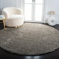thumbnail image 1 of SAFAVIEH Milan Harlow Solid Plush Shag Area Rug, Grey, 7' x 7' Round - Modern Design, Grey, Non-Shedding & Easy Cleaning, Ultra Plush Thick Pile, Ideal for Living Room, Bedroom, 1 of 13