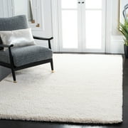 SAFAVIEH Milan Harlow Solid Plush Shag Area Rug, Ivory, 2' x 4' - Modern Design, Ivory, Non-Shedding & Easy Cleaning, Ultra Plush Thick Pile, Ideal for Living Room, Bedroom, Entryway