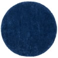 thumbnail image 1 of SAFAVIEH Milan Harlow Solid Plush Shag Area Rug, Navy, 3' x 3' Round, 1 of 13