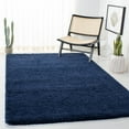 thumbnail image 1 of SAFAVIEH Milan Harlow Solid Plush Shag Area Rug, Navy, 5'1" x 5'1" Square - Modern Design, Navy, Non-Shedding & Easy Cleaning, Ultra Plush Thick Pile, Ideal for Living Room, Bedroom, 1 of 13