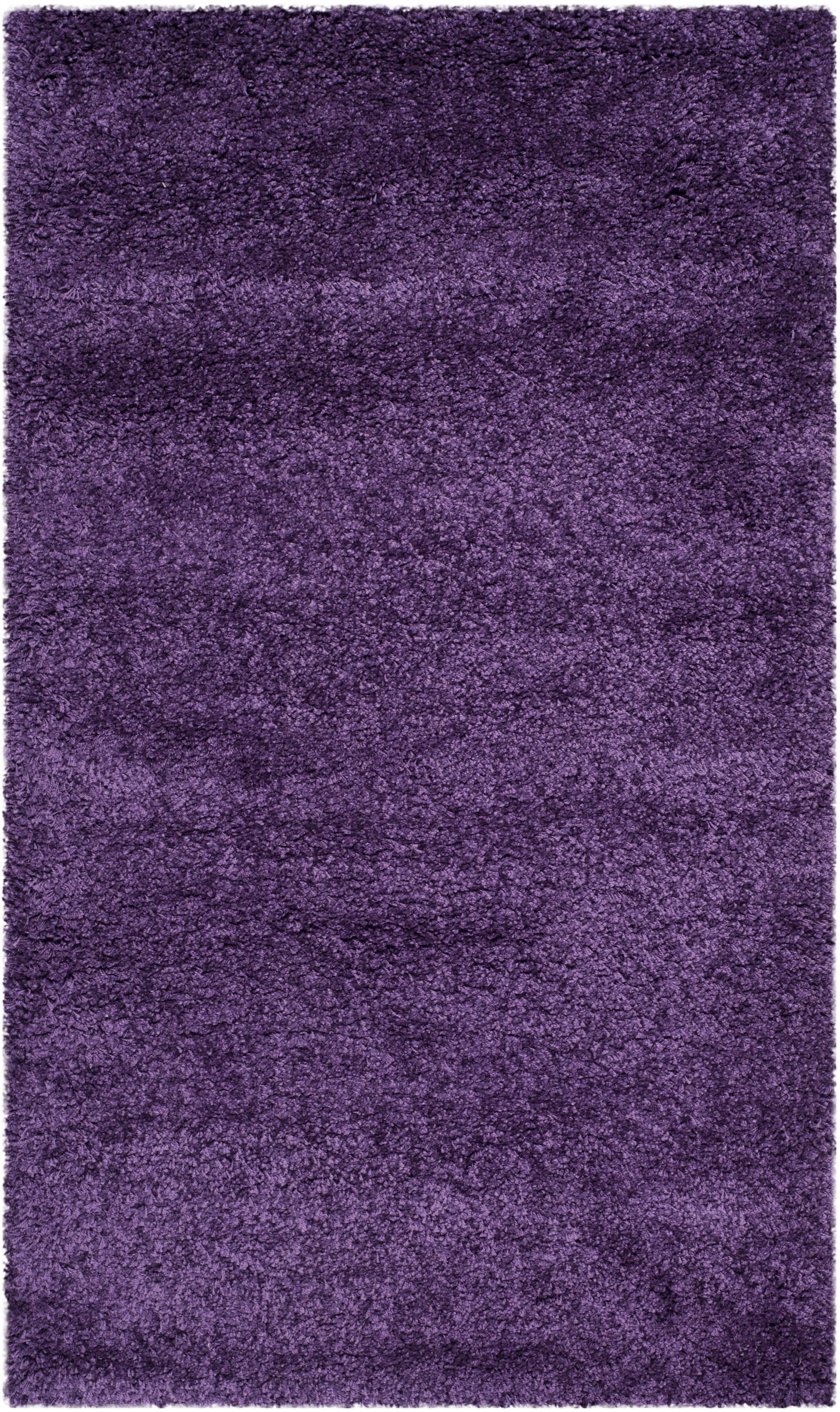 Purple Synthetic Shag Area Rug - 3' x 5'