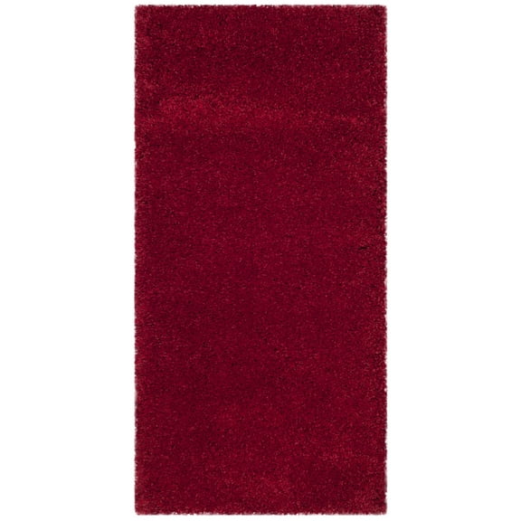 SAFAVIEH Shag Accent Rug 2x4 - Milan Shag Collection - Modern Design, Red, Non-Shedding & Easy Cleaning, Ultra Plush Thick Pile, Ideal for Living Room, Bedroom, Entryway (SG180-4040)