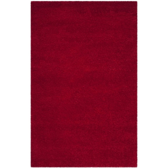 SAFAVIEH Milan Harlow Solid Plush Shag Area Rug, Red, 8' x 10' - Large - Modern Design, Red, Non-Shedding & Easy Cleaning, Ultra Plush Thick Pile, Ideal for Living Room, Bedroom