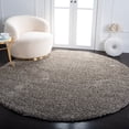 thumbnail image 1 of SAFAVIEH Milan Harlow Solid Plush Shag Area Rug, Grey, 8' x 8' Round - Modern Design, Grey, Non-Shedding & Easy Cleaning, Ultra Plush Thick Pile, Ideal for Living Room, Bedroom, 1 of 12