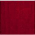 thumbnail image 1 of SAFAVIEH Milan Harlow Solid Plush Shag Area Rug, Red, 4' x 4' Square - Modern Design, Red, Non-Shedding & Easy Cleaning, Ultra Plush Thick Pile, Ideal for Living Room, Bedroom, 1 of 13