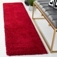 thumbnail image 1 of SAFAVIEH Milan Harlow Solid Plush Shag Runner Rug, Red, 2' x 12' - Modern Design, Red, Non-Shedding & Easy Cleaning, Ultra Plush Thick Pile, Ideal for Living Room, Bedroom, Entryway, 1 of 13