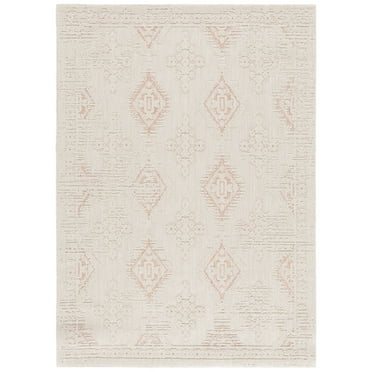 SAFAVIEH Milos Alondra Geometric Indoor/Outdoor Area Rug, Ivory/Rust, 8' x 10'
