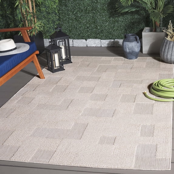 Safavieh Milos Quintella Geometric Indoor/Outdoor Area Rug, Beige, 4' x 6'