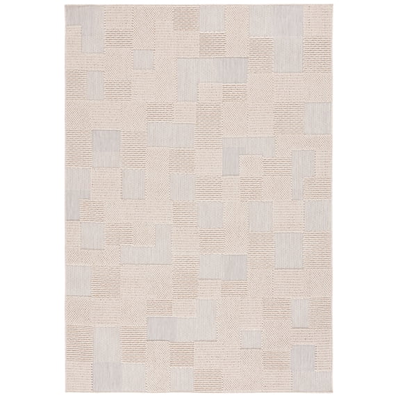 SAFAVIEH Milos Quintella Geometric Indoor/Outdoor Area Rug, Beige, 8' x 10'