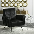 thumbnail image 1 of SAFAVIEH Mira Retro Mid Century Accent Chair, Black, 1 of 9