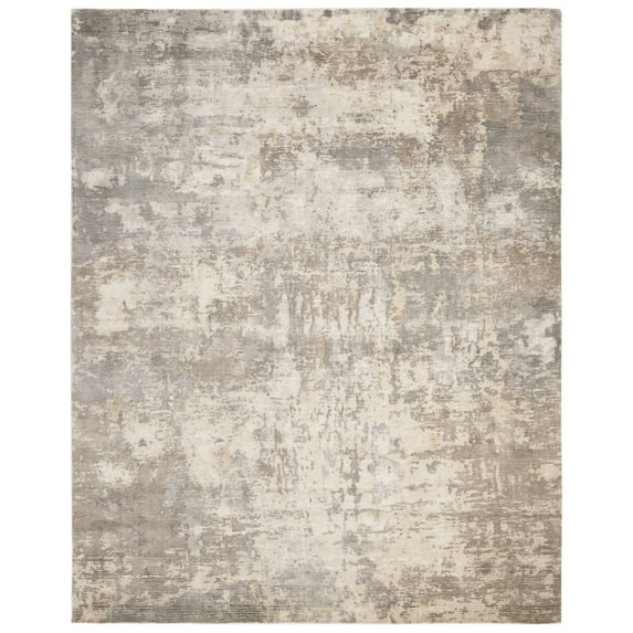 SAFAVIEH Mirage Amery Vintage Abstract Area Rug, Beige/Grey, 9' x 12'