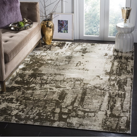 Safavieh Mirage Bertrand Abstract Area Rug, Brown/Silver, 6' x 9'