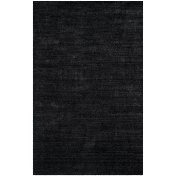 SAFAVIEH Mirage Branislav Solid Area Rug, Anthracite, 5' x 8'