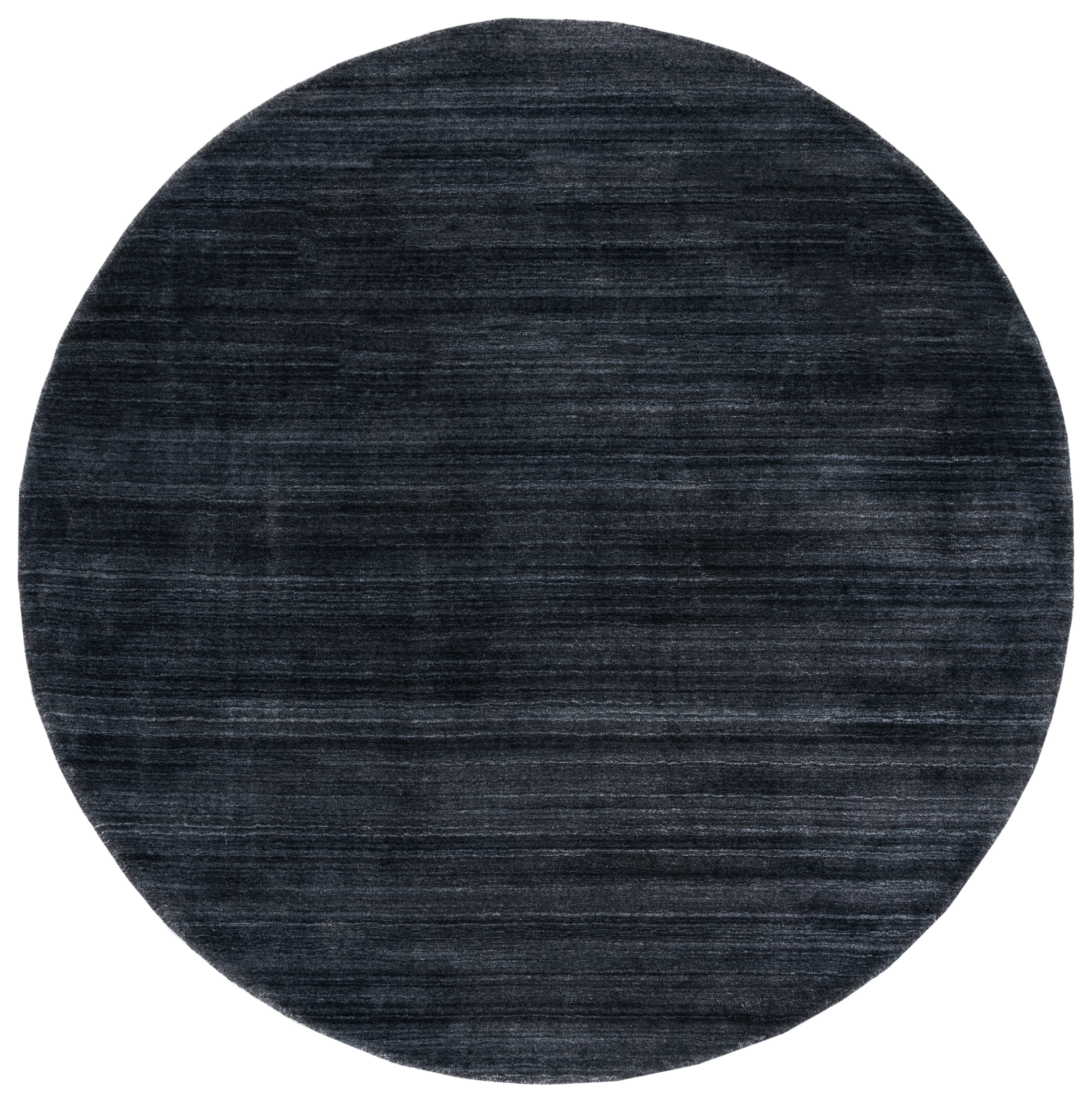 SAFAVIEH Mirage Branislav Solid Area Rug, Anthracite, 6' x 6' Round