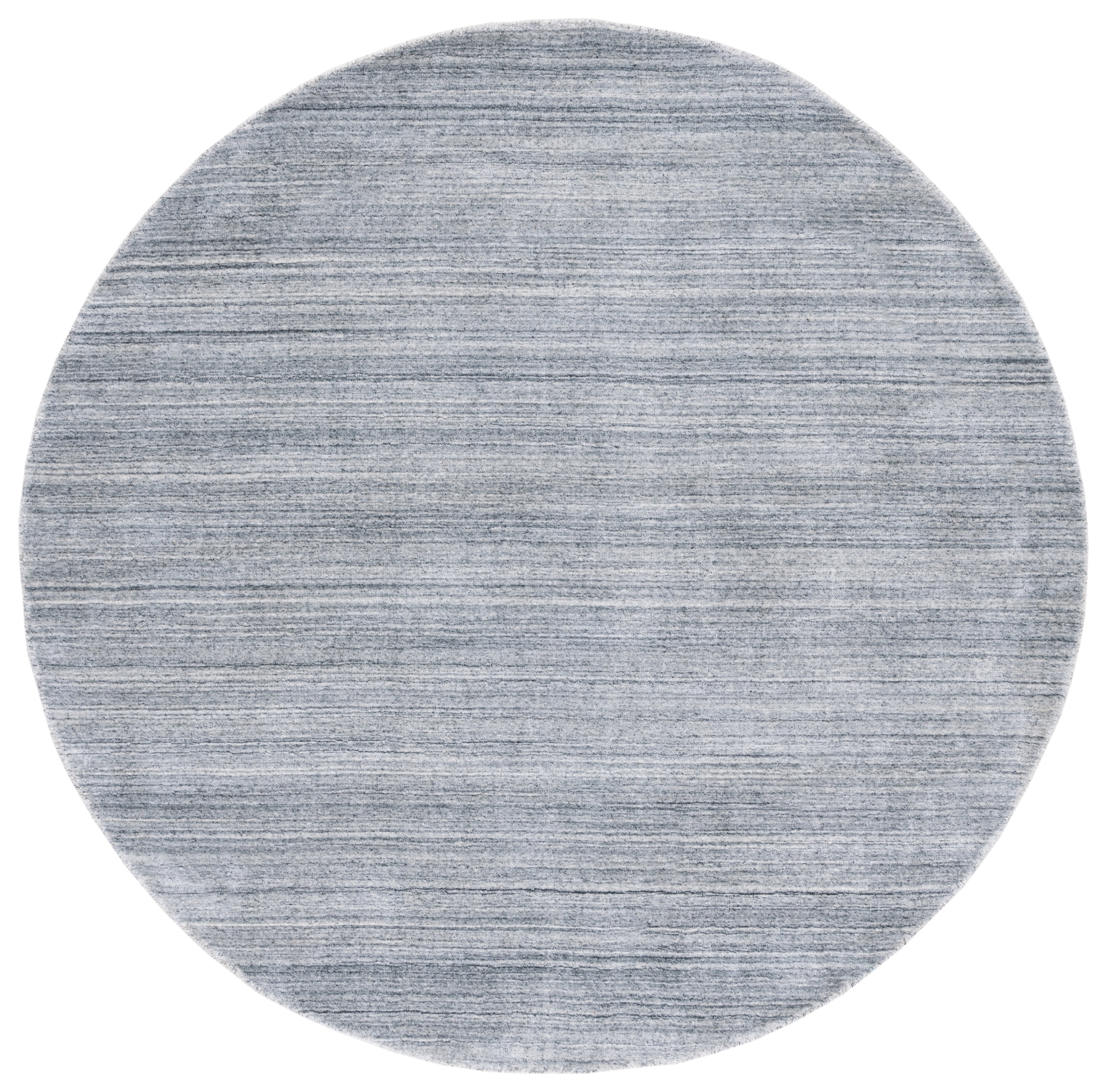 SAFAVIEH Mirage Branislav Solid Area Rug, Ash, 6' x 6' Round
